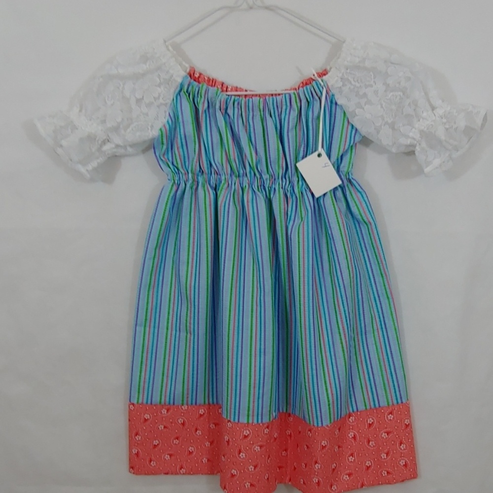 Sewnbymurraysboutique Blue striped Paisley Trim 4